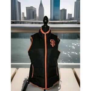 San Francisco Giants Genuine Merchandise Full Zip Vest Size Large EUC